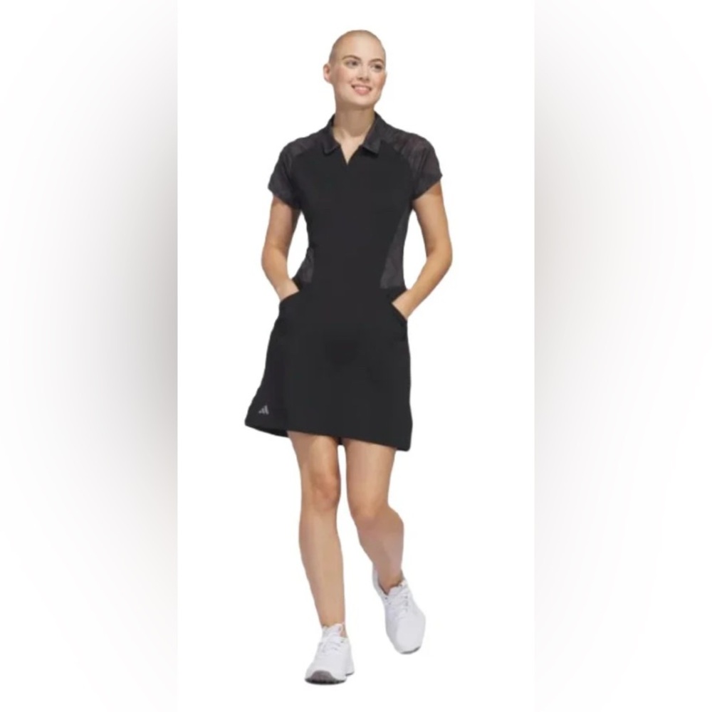Adidas | Black Athletic Dress with Pockets w/ shorts. Medium golf or tennis